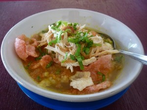 Bubur Ayam Kuah Kuning